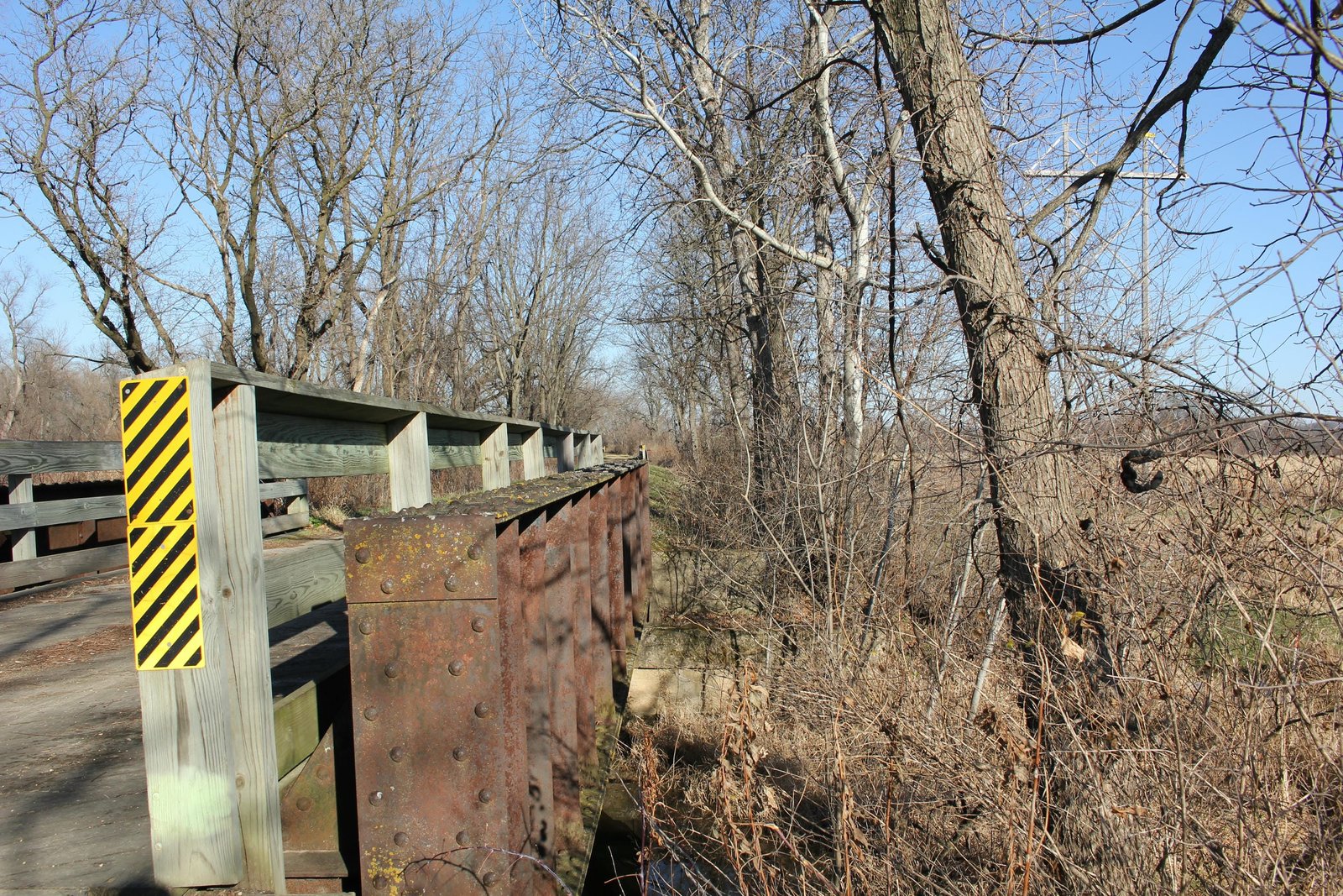 Looking east
